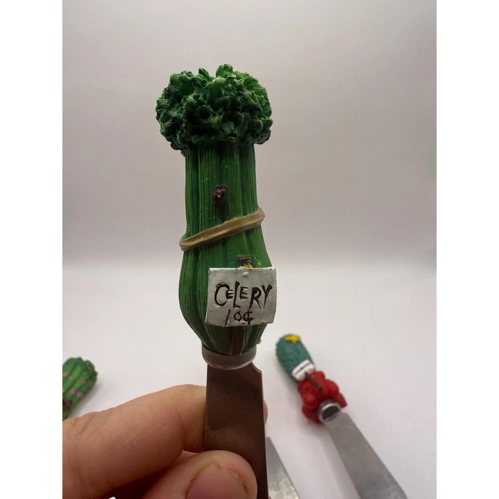 Vintage Vegetable Butter Knife Set‎ – Whimsical Garden Spreader Knives